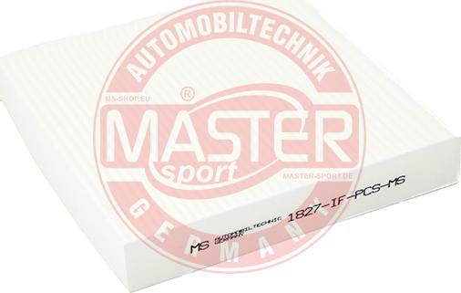 MASTER-SPORT 1827-IF-PCS-MS - Фільтр, повітря у внутрішній простір autozip.com.ua