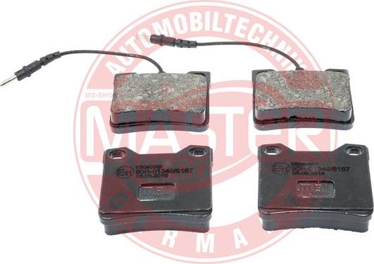 MASTER-SPORT 13046040592N-SET-MS - Гальмівні колодки, дискові гальма autozip.com.ua