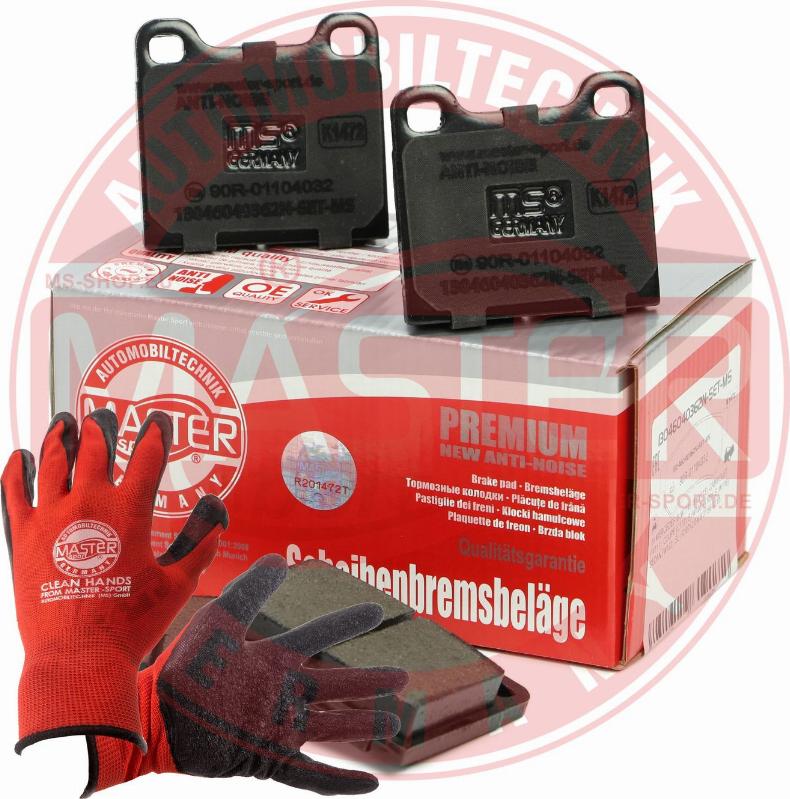 MASTER-SPORT 13046040362N-SET-MSP - Гальмівні колодки, дискові гальма autozip.com.ua