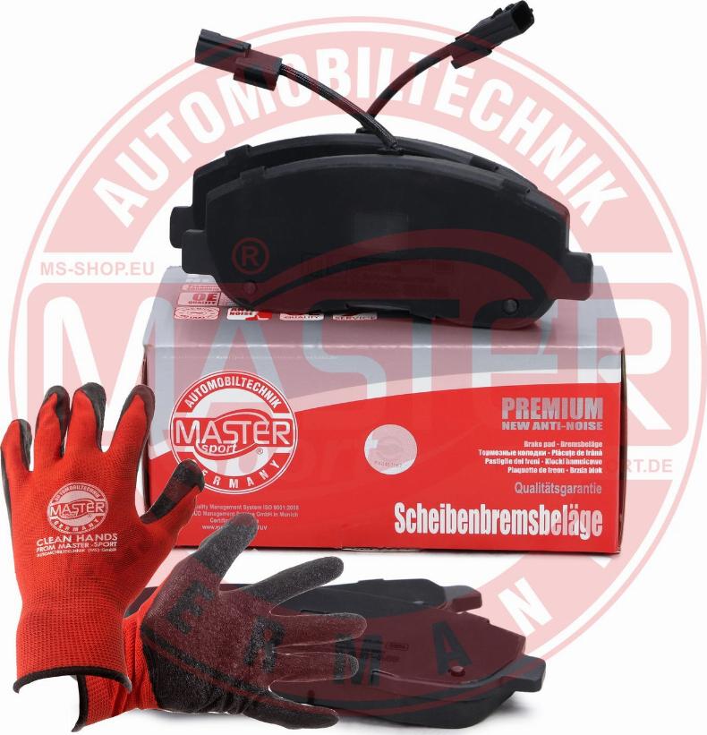 MASTER-SPORT 13046048562N-SET-MSP - Гальмівні колодки, дискові гальма autozip.com.ua