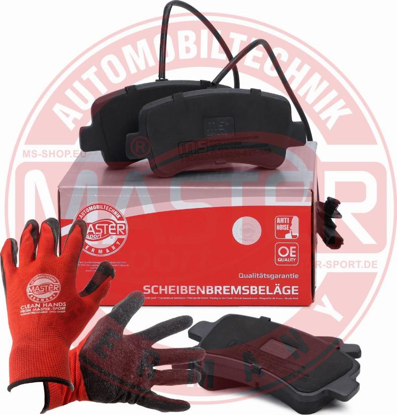 MASTER-SPORT 13046048582N-SET-MSP - Гальмівні колодки, дискові гальма autozip.com.ua