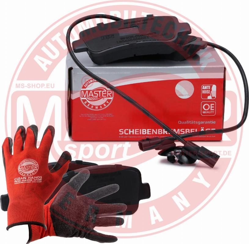MASTER-SPORT 13046048582T-SET-MSP - Гальмівні колодки, дискові гальма autozip.com.ua
