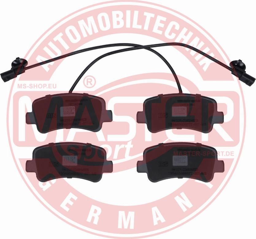MASTER-SPORT 13046048582T-SET-MS - Гальмівні колодки, дискові гальма autozip.com.ua