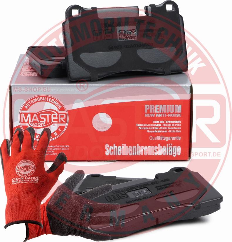 MASTER-SPORT 13046048332N-SET-MSP - Гальмівні колодки, дискові гальма autozip.com.ua