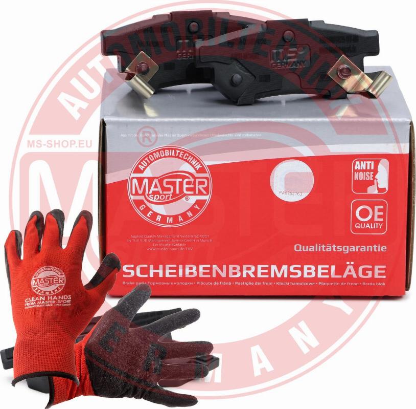 MASTER-SPORT 13046059982N-SET-MSP - Гальмівні колодки, дискові гальма autozip.com.ua