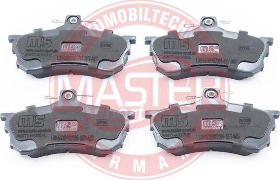 MASTER-SPORT 13046059872N-SET-MS - Гальмівні колодки, дискові гальма autozip.com.ua