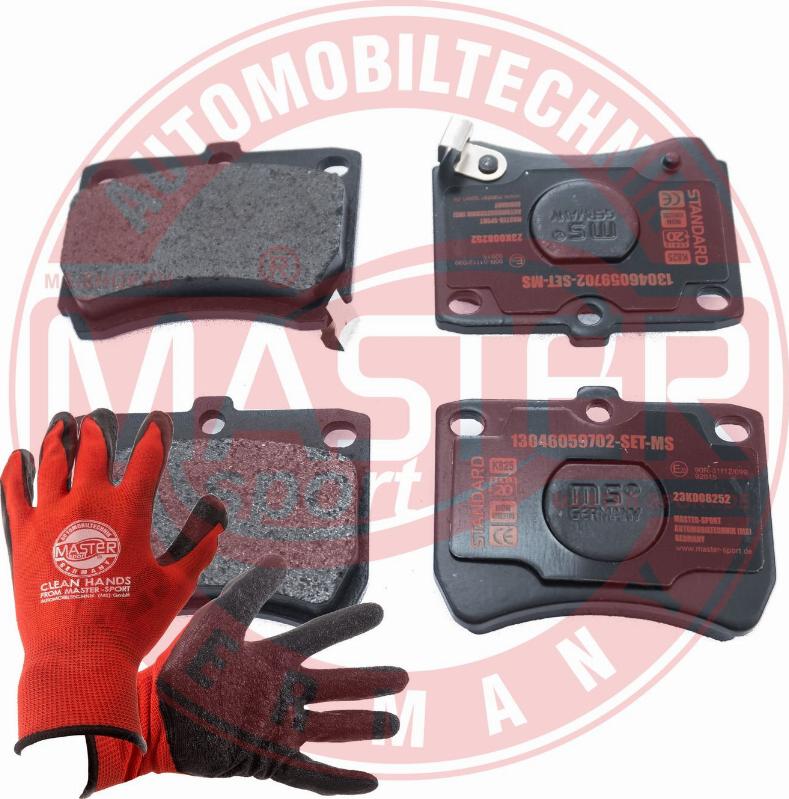 MASTER-SPORT 13046059702-SET-MSP - Гальмівні колодки, дискові гальма autozip.com.ua