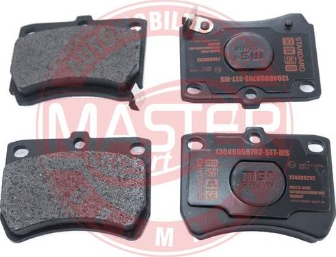 MASTER-SPORT 13046059702-SET-MS - Гальмівні колодки, дискові гальма autozip.com.ua