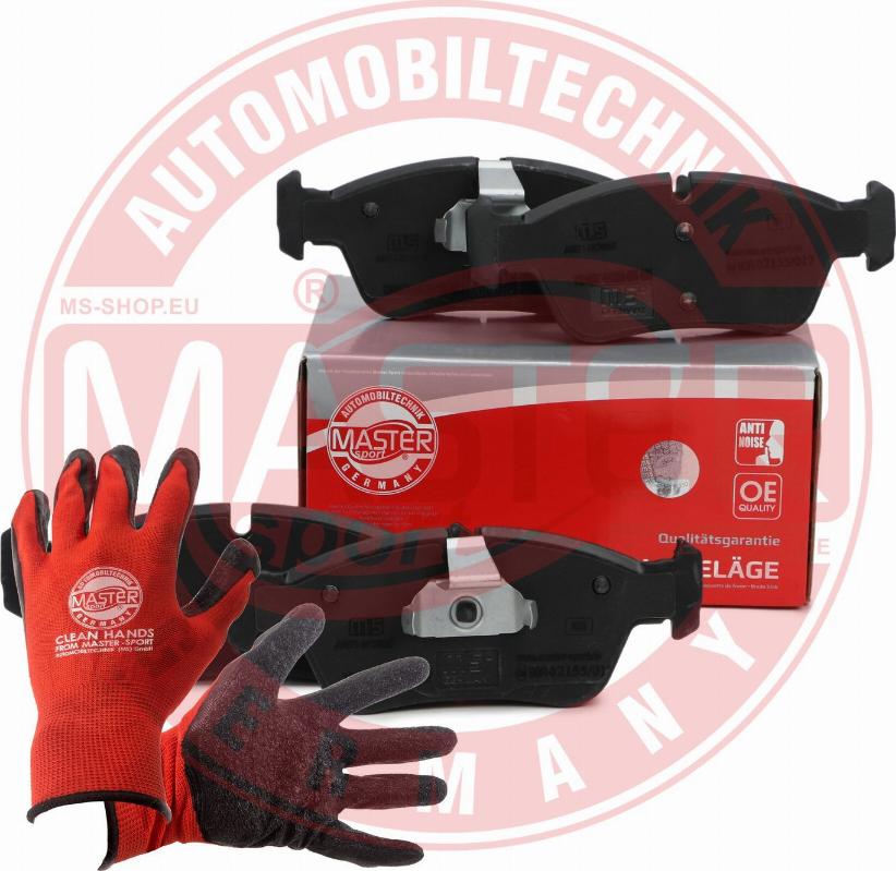 MASTER-SPORT 13046054052N-SET-MSP - Гальмівні колодки, дискові гальма autozip.com.ua