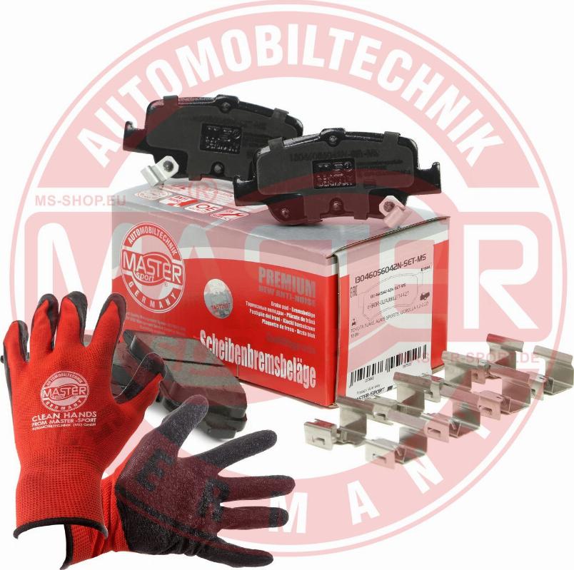 MASTER-SPORT 13046056042N-SET-MSP - Гальмівні колодки, дискові гальма autozip.com.ua