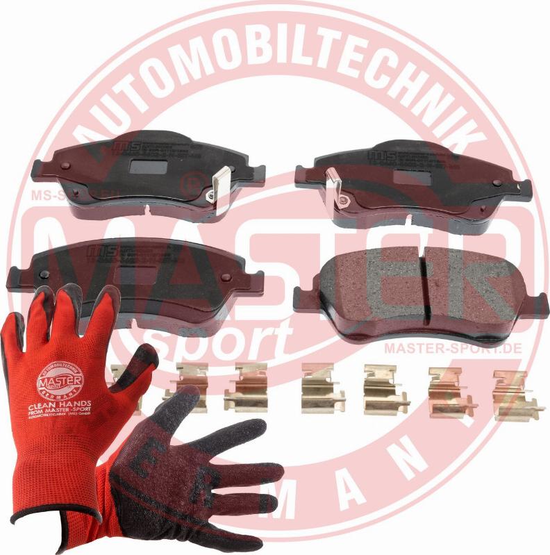 MASTER-SPORT 13046056022N-SET-MSP - Гальмівні колодки, дискові гальма autozip.com.ua