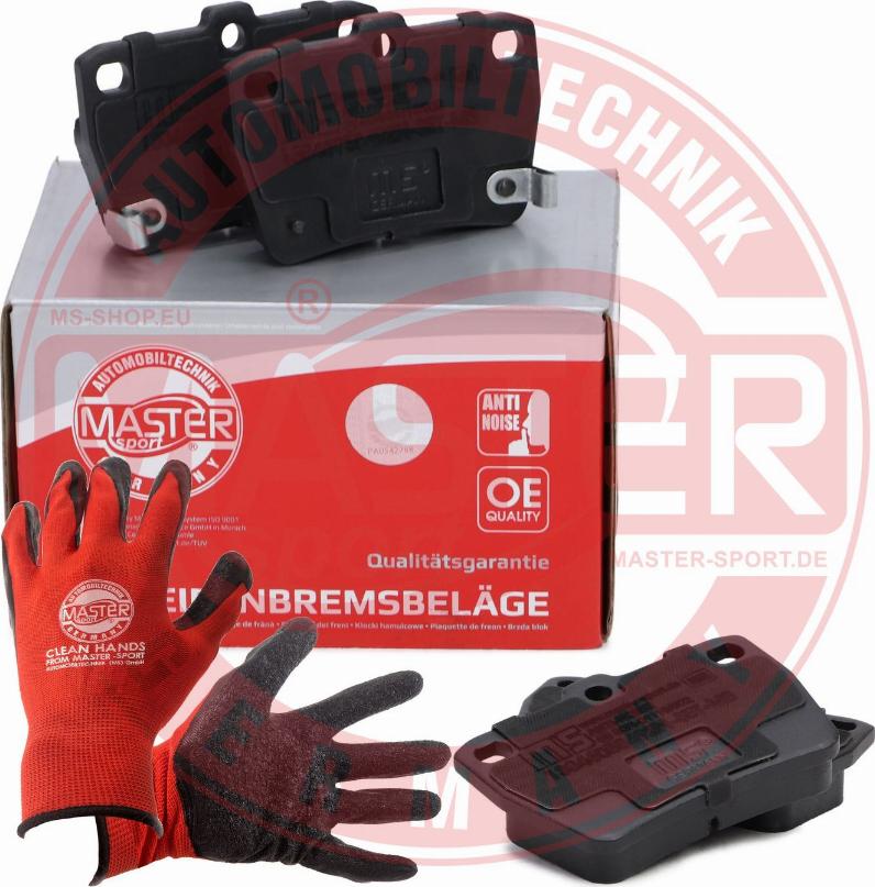 MASTER-SPORT 13046058492N-SET-MSP - Гальмівні колодки, дискові гальма autozip.com.ua
