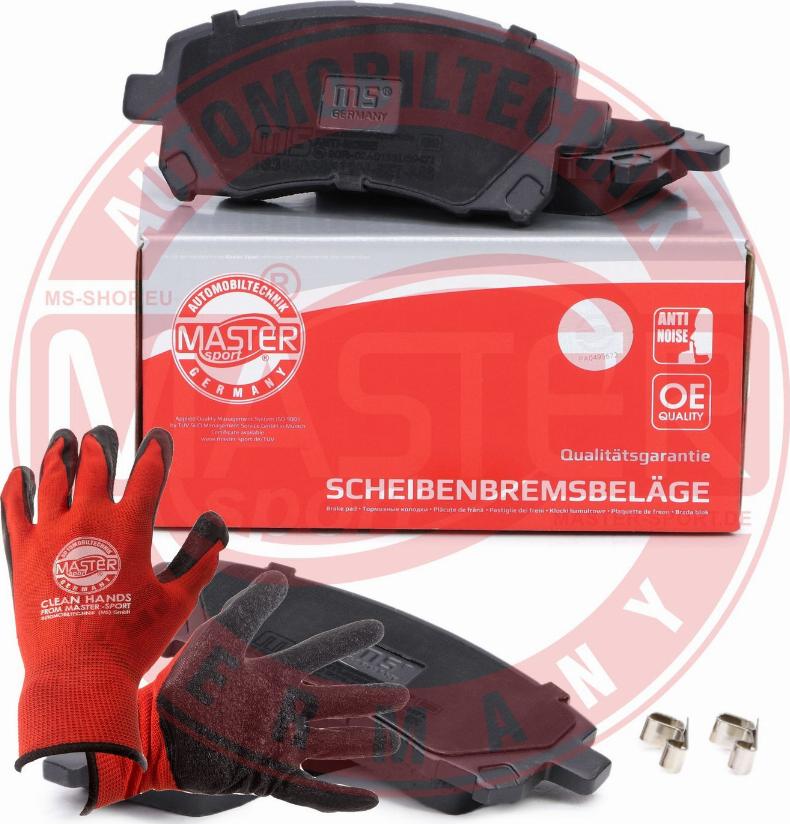 MASTER-SPORT 13046058512N-SET-MSP - Гальмівні колодки, дискові гальма autozip.com.ua