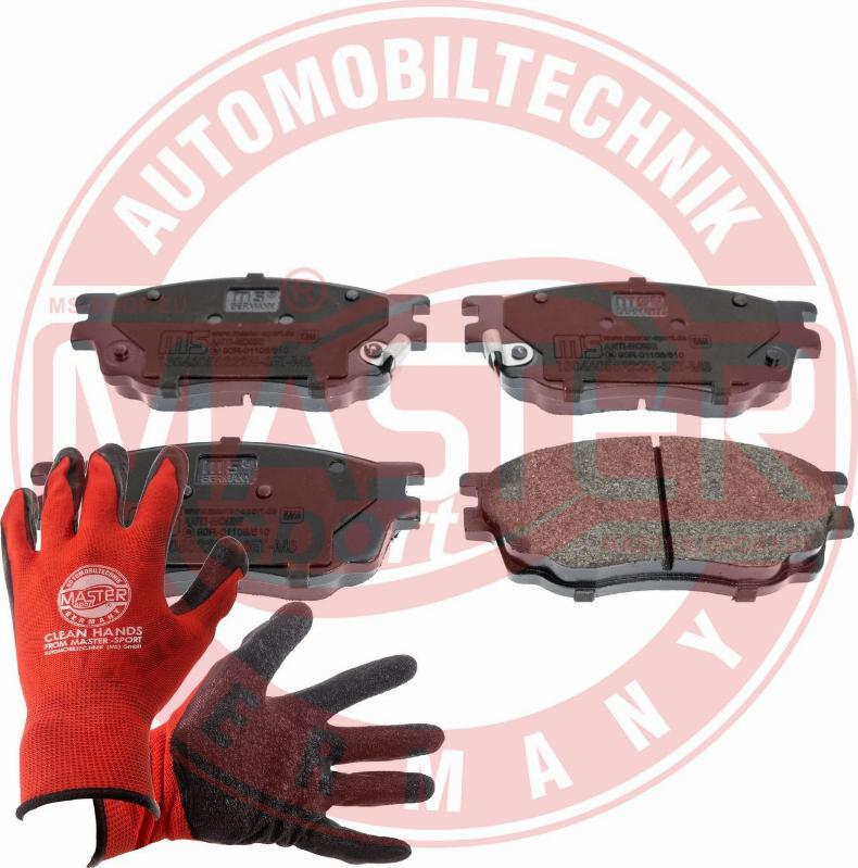 MASTER-SPORT 13046058222N-SET-MSP - Гальмівні колодки, дискові гальма autozip.com.ua
