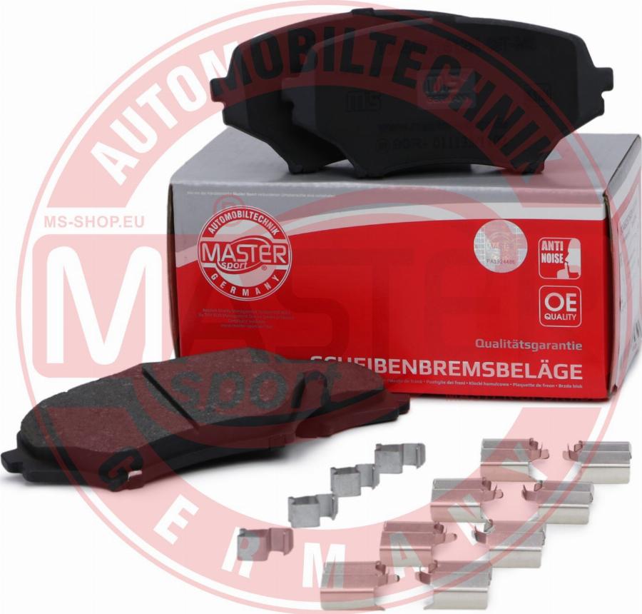 MASTER-SPORT 13046057612N-SET-MS - Гальмівні колодки, дискові гальма autozip.com.ua