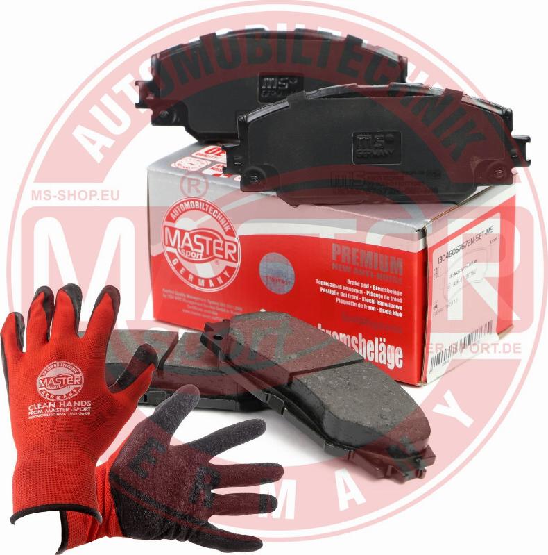 MASTER-SPORT 13046057672N-SET-MSP - Гальмівні колодки, дискові гальма autozip.com.ua