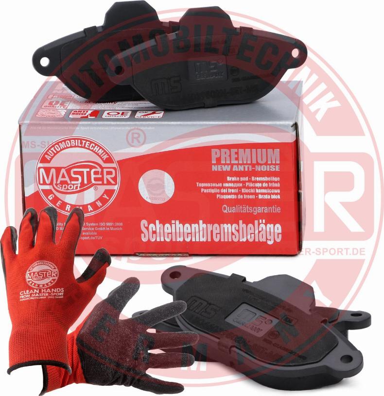 MASTER-SPORT 13046039502N-SET-MSP - Гальмівні колодки, дискові гальма autozip.com.ua