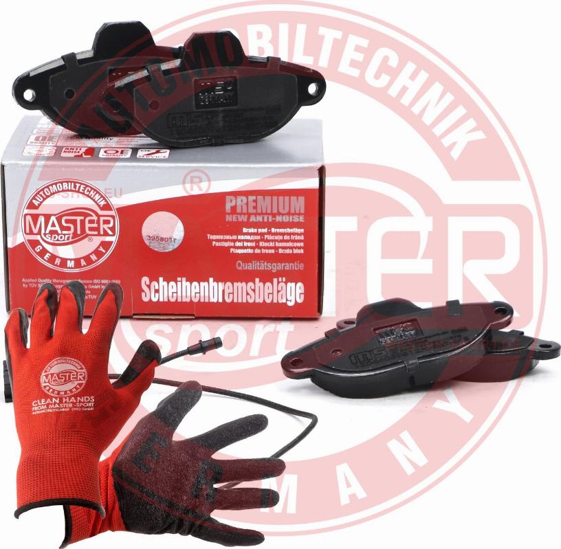 MASTER-SPORT 13046039512N-SET-MSP - Гальмівні колодки, дискові гальма autozip.com.ua