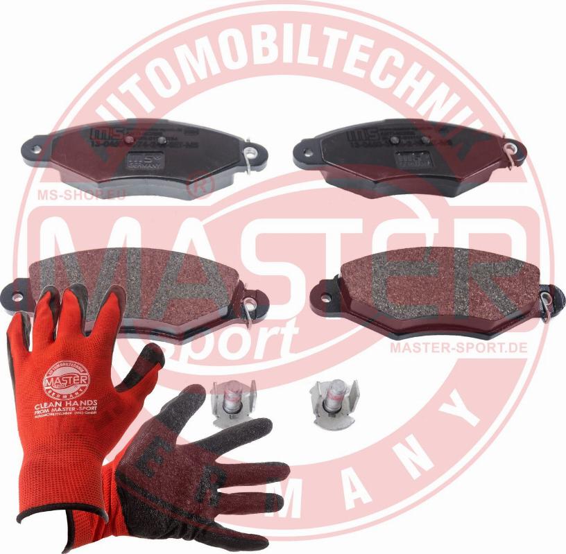 MASTER-SPORT 13046039742N-SET-MSP - Гальмівні колодки, дискові гальма autozip.com.ua