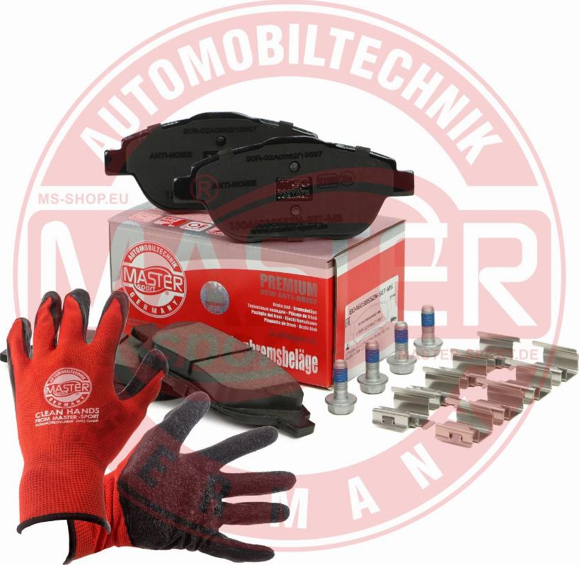 MASTER-SPORT 13046038552N-SET-MSP - Гальмівні колодки, дискові гальма autozip.com.ua