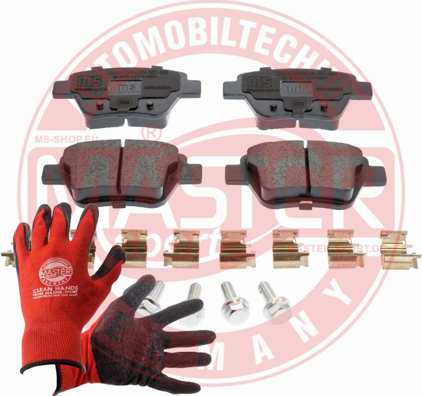 MASTER-SPORT 13046038582N-SET-MSP - Гальмівні колодки, дискові гальма autozip.com.ua