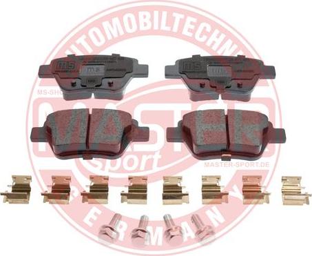 MASTER-SPORT 13046038582N-SET-MS - Гальмівні колодки, дискові гальма autozip.com.ua