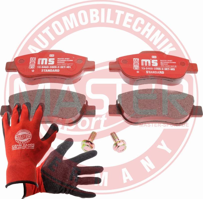 MASTER-SPORT 13046038092-SET-MSP - Гальмівні колодки, дискові гальма autozip.com.ua