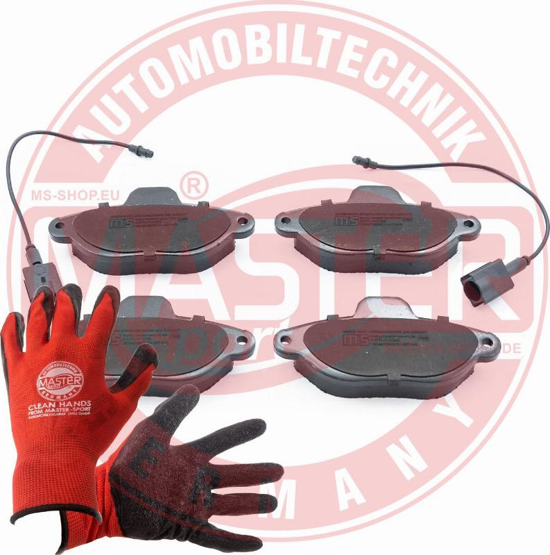 MASTER-SPORT 13046038382N-SET-MSP - Гальмівні колодки, дискові гальма autozip.com.ua