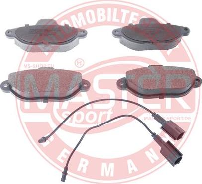 MASTER-SPORT 13046038382N-SET-MS - Гальмівні колодки, дискові гальма autozip.com.ua