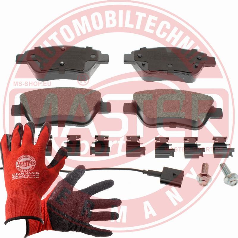 MASTER-SPORT 13046038262N-SET-MSP - Гальмівні колодки, дискові гальма autozip.com.ua
