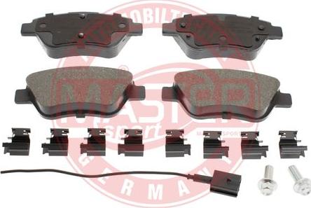 MASTER-SPORT 13046038262N-SET-MS - Гальмівні колодки, дискові гальма autozip.com.ua