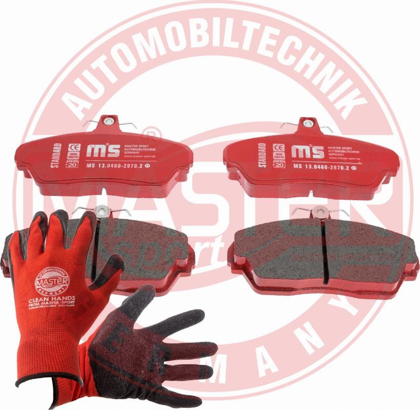 MASTER-SPORT 13046029702-SET-MSP - Гальмівні колодки, дискові гальма autozip.com.ua