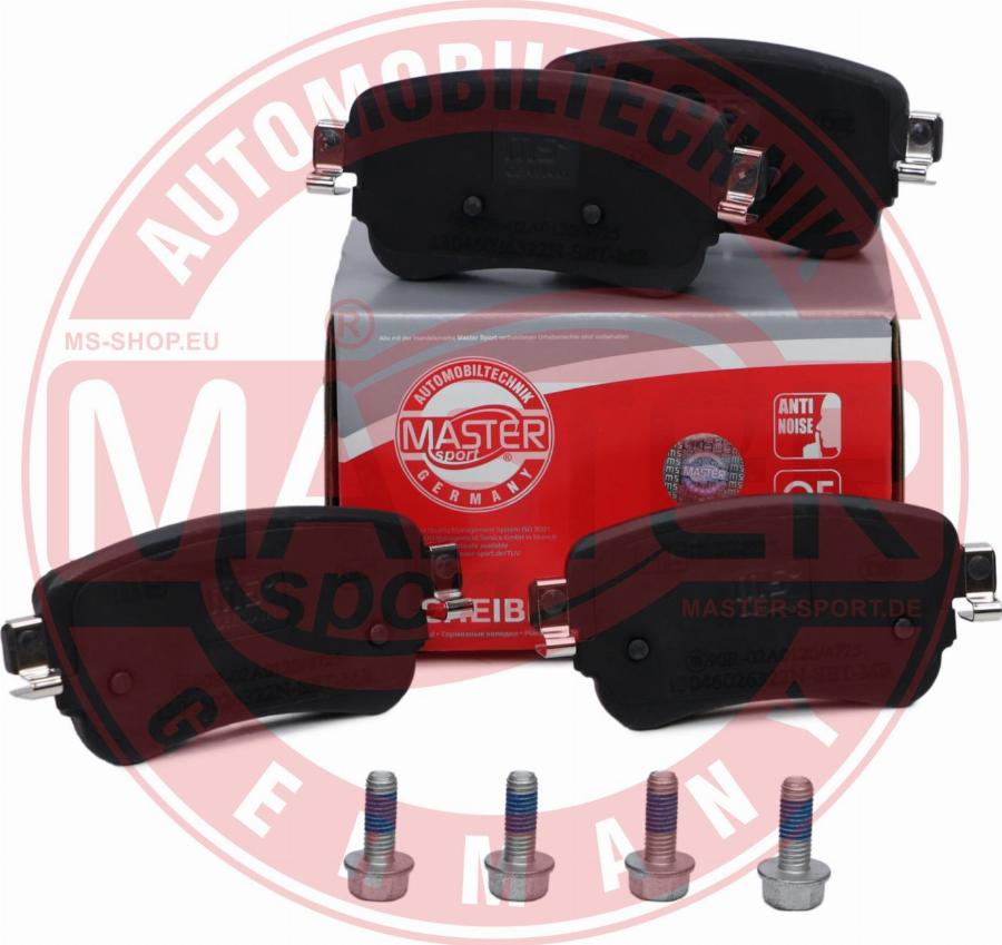 MASTER-SPORT 13046026322N-SET-MS - Гальмівні колодки, дискові гальма autozip.com.ua