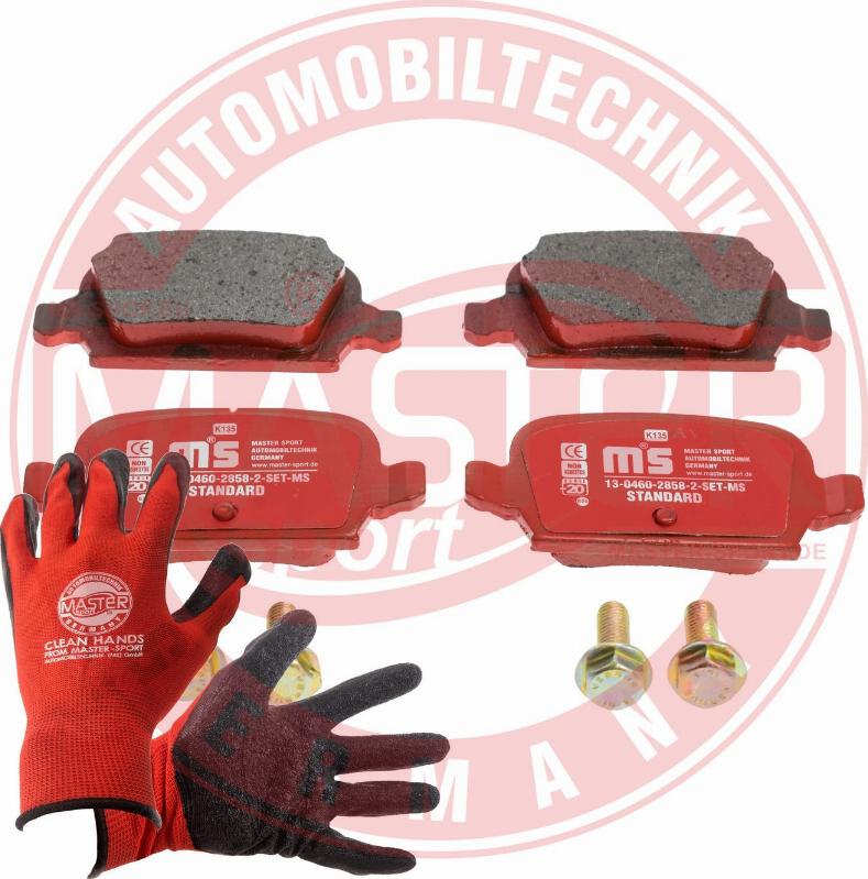 MASTER-SPORT 13046028582-SET-MSP - Гальмівні колодки, дискові гальма autozip.com.ua