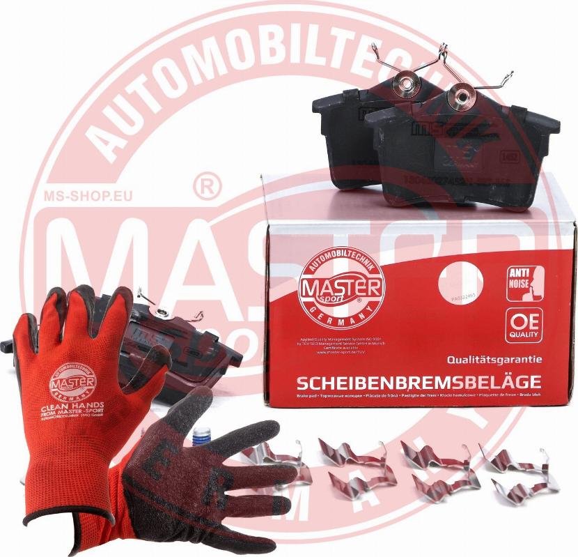 MASTER-SPORT 13046027452N-SET-MSP - Гальмівні колодки, дискові гальма autozip.com.ua