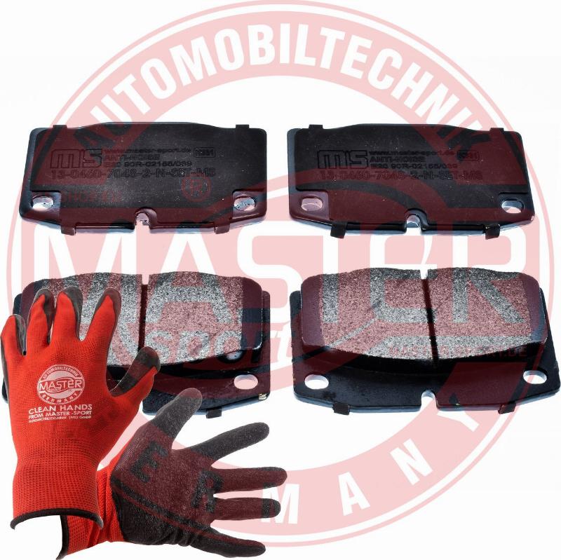 MASTER-SPORT 13046070482N-SET-MSP - Гальмівні колодки, дискові гальма autozip.com.ua