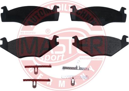 MASTER-SPORT 13046070592N-SET-MS - Гальмівні колодки, дискові гальма autozip.com.ua