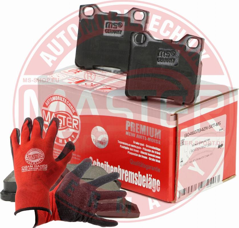 MASTER-SPORT 13046071342N-SET-MSP - Гальмівні колодки, дискові гальма autozip.com.ua