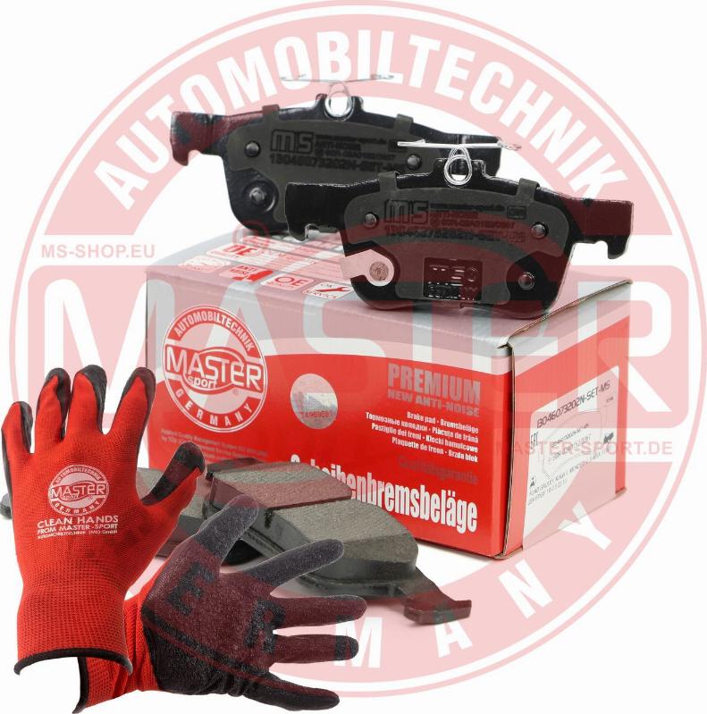 MASTER-SPORT 13046073202N-SET-MSP - Гальмівні колодки, дискові гальма autozip.com.ua