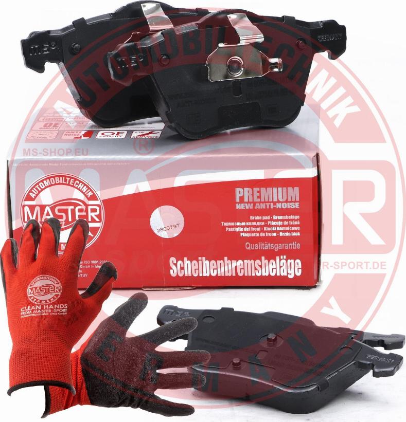 MASTER-SPORT 13046072432N-SET-MSP - Гальмівні колодки, дискові гальма autozip.com.ua
