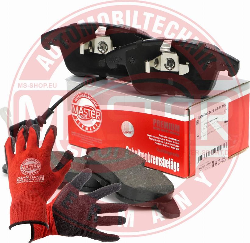 MASTER-SPORT 13046072422N-SET-MSP - Гальмівні колодки, дискові гальма autozip.com.ua