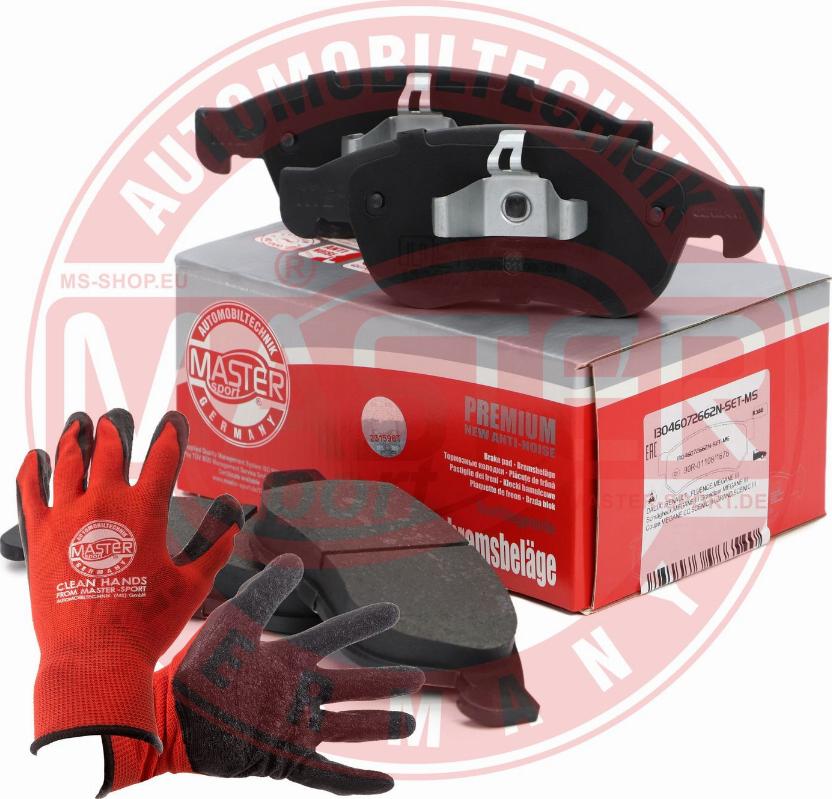 MASTER-SPORT 13046072662N-SET-MSP - Гальмівні колодки, дискові гальма autozip.com.ua