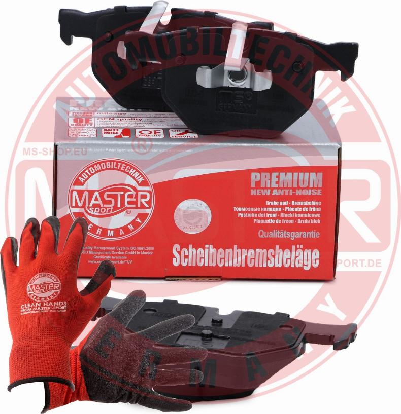 MASTER-SPORT 13046072252N-SET-MSP - Гальмівні колодки, дискові гальма autozip.com.ua