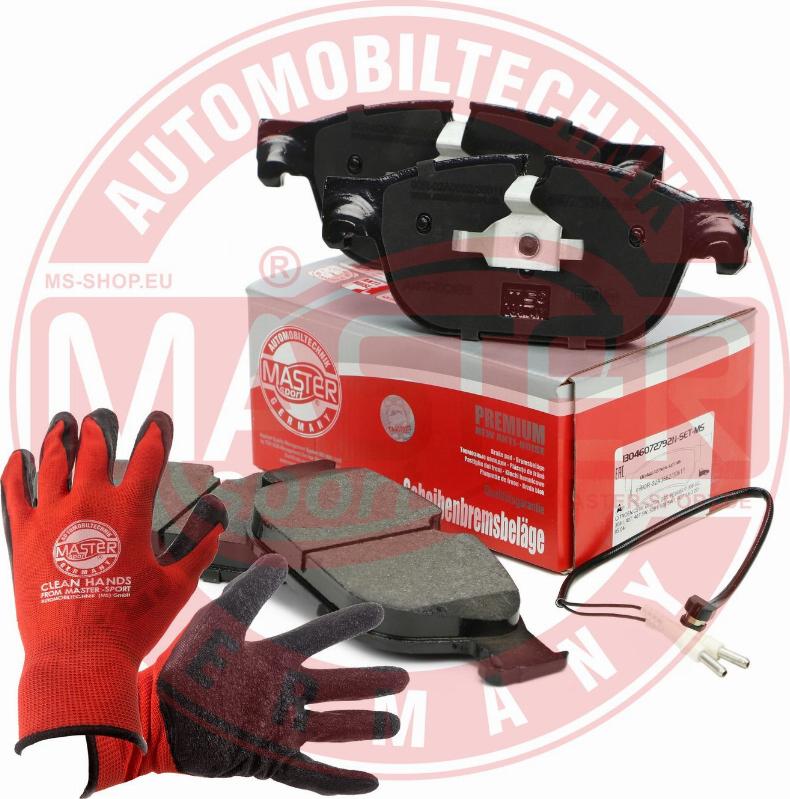 MASTER-SPORT 13046072792N-SET-MSP - Гальмівні колодки, дискові гальма autozip.com.ua