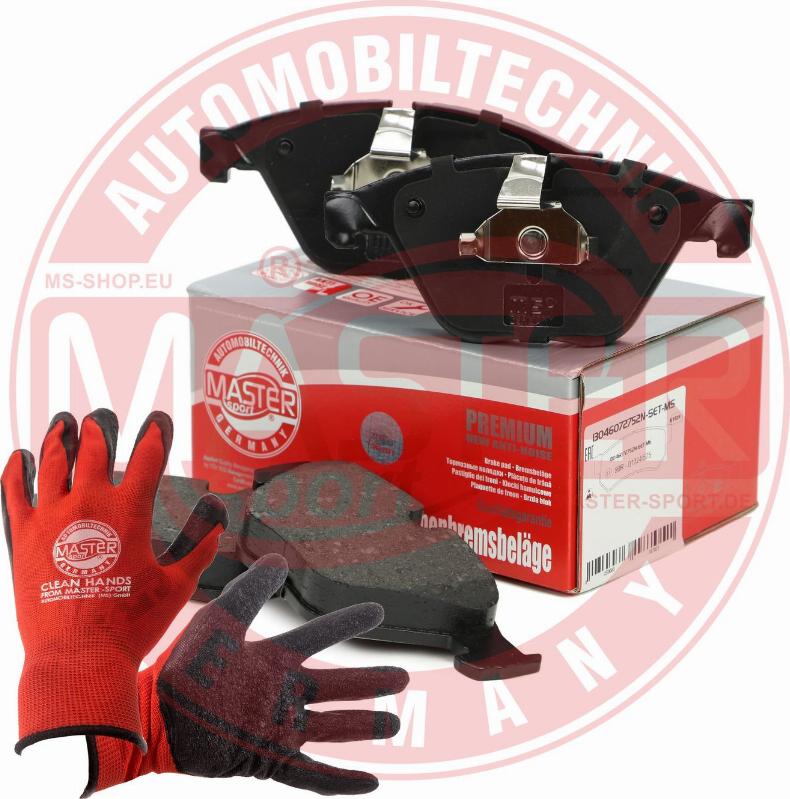 MASTER-SPORT 13046072752N-SET-MSP - Гальмівні колодки, дискові гальма autozip.com.ua