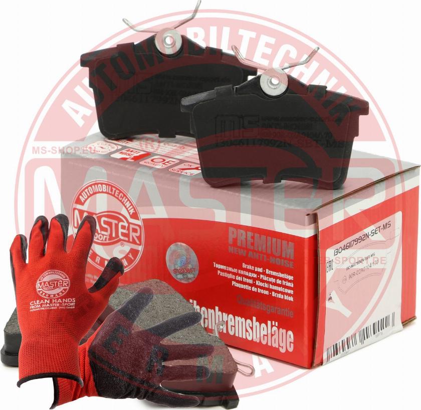 MASTER-SPORT 13046117992N-SET-MSP - Гальмівні колодки, дискові гальма autozip.com.ua