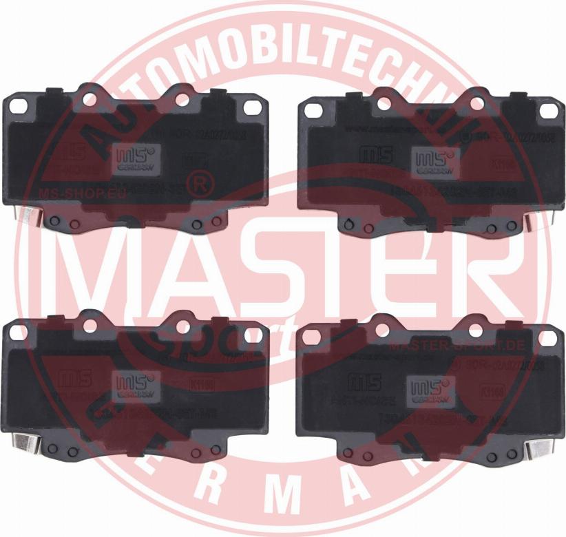MASTER-SPORT 13046134282N-SET-MS - Гальмівні колодки, дискові гальма autozip.com.ua