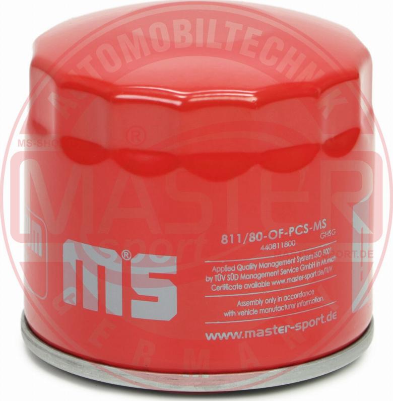 MASTER-SPORT 811/80-OF-PCS-MS - Масляний фільтр autozip.com.ua
