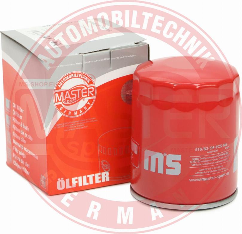 MASTER-SPORT 818/82-OF-PCS-MS - Масляний фільтр autozip.com.ua