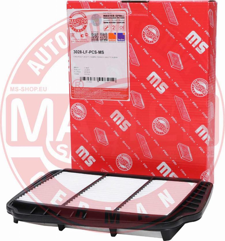 MASTER-SPORT 3028-LF-PCS-MS - Повітряний фільтр autozip.com.ua